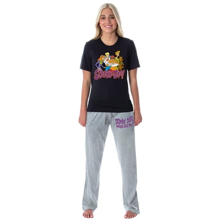 Scooby-Doo Womens The Gang Shaggy Velma Fred Daphne Sleep Pajama Set