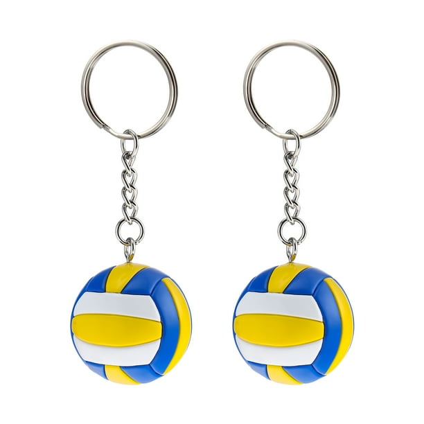 2pcs voleibol llavero llavero deportes tema llavero regalos mochila llavero llavero único voleibol llaveros