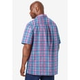 thumbnail image 3 of KingSize Men's Big & Tall Plaid Wrinkle-Resistant Short Sleeve Button Down, 3 of 5