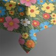 thumbnail image 4 of Pioneer Flower Floral Print Pattern Rectangle Tablecloth 60"x120", Waterproof Polyester Table Cloth, Wipeable Spillproof for Dining Camping Indoor Outdoor, 4 of 6