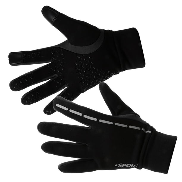 Guantes de Profesionales - para ejercicio de Esquí Cálidos para Invierno con Pantalla Táctil L negro