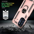 thumbnail image 6 of Moto G Stylus 5G 2022 Case, Moto G Stylus 5G Case 2022 with HD Screen Protector, [Military-Grade] Magnetic Ring Holder Kickstand Shockproof Protective Case for Moto G Stylus 5G 2022, Rose Gold, 6 of 13