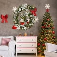 thumbnail image 6 of 9FT Pre-Lit Battery Operated Christmas Garland – Realistic Artificial Holiday Garland with Red Flowers, Bow Balls & Lights for Fireplace Mantel, Stair Banister & Outdoor Décor, 6 of 7