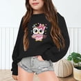 thumbnail image 2 of MIASHUI Chandail à Capuchon et Chandails en Molleton pour Filles - Automne et Hiver Imprimé Manches Longues Col Rond Chandail en Molleton pour Filles Actives, 2 of 6