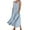 Blue, variant on Diufon Women's Summer Casual Long Dresses Round Neck Sleeveless Dress Print Dress with Pockets