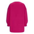 thumbnail image 4 of aidice Womens Shirts Casual Crewneck Long Sleeve Loose Shirts Drop Shoulder Fall Oversize Pullover Tops, 4 of 5