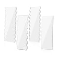 thumbnail image 1 of 4 piezas de herramientas de acrílico transparente para tartas, peine para tartas, decoración de tartas para fiestas, 1 of 9