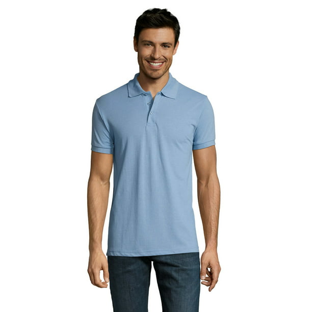 Flock Bevidst Række ud SOLs Mens Prime Pique Plain Short Sleeve Polo Shirt - Walmart.com