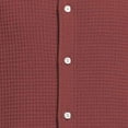 thumbnail image 6 of Wavsuf Summer polo Shirt Mens Button polo T-Shirt Button T-Shirt Wine Size S, 6 of 7