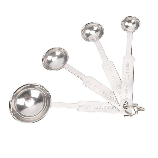 Juego De Cucharas Medidoras, 4 Cucharadas Pequeñas Precisas Para Cocinar Y Hornear