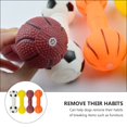 thumbnail image 4 of 4 piezas de juguete de masticación para perros y cachorros, juguete de vinilo para masticar, chirriante, juguete interactivo para la dentición de mascotas, 4 of 5