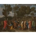 thumbnail image 2 of Poussin, Nicolas 32x26 Gold Ornate Wood Framed with Double Matting Museum Art Print Titled - The Sacrament of Ordination, 2 of 4