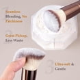 thumbnail image 3 of Travel Makeup Brush Set with Case  20 count Makeup Set, Multi-functional Essential 18 count Makeup brushes Foundation, , Blush, Eyeshadow Brushes with 2 Cushion Puffs-Coffee Brown, 3 of 6