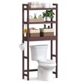 thumbnail image 1 of SONGMICS Over-The-Toilet Storage Bathroom Organizer Toilet Rack with Adjustable Shelf, Brown UBTS01BR, 1 of 6