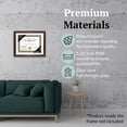 thumbnail image 5 of 14" x 17" Rockefeller Mahogany with Gold Rim Diploma Frame, Displays 14" x 17" Certificate or 16" x 20" Document without Mat, College Degree Frame with Glass, White Mat, 5 of 12