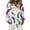 Dark Purple, variant on T Shirts for Women Hawaiian Shirt Street Carnival Themed Masks Graphic Tees Holiday Festival Mardi Gras Outfit