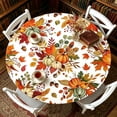 thumbnail image 6 of Halloween Sale Clearance!Fall Decorations for Home, Tablecloth For Thanksgiving Pumpkin Dining Table No Wash Waterproof Oil Proof Round Tablecloth, 6 of 7