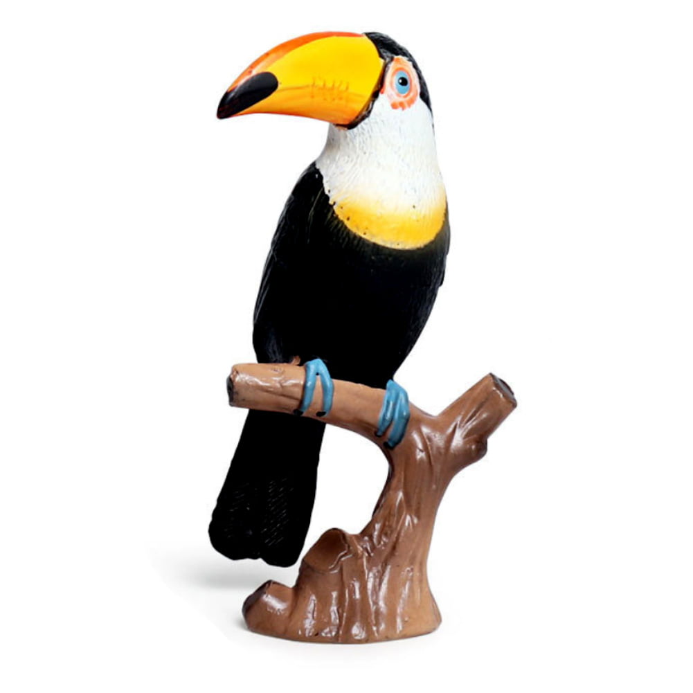Artificial Decorative Bird Figurine Toucan Model Statue Kids Toy Collectibles 