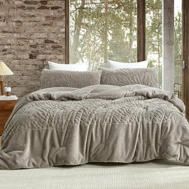Coma Inducer Faded Zebra - ® Oversized Comforter Set - Pepper Taupe Gray Queen