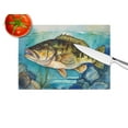 thumbnail image 4 of Smallmouth Bass Glass Cutting Board Large 12 in x 15 in, 4 of 5