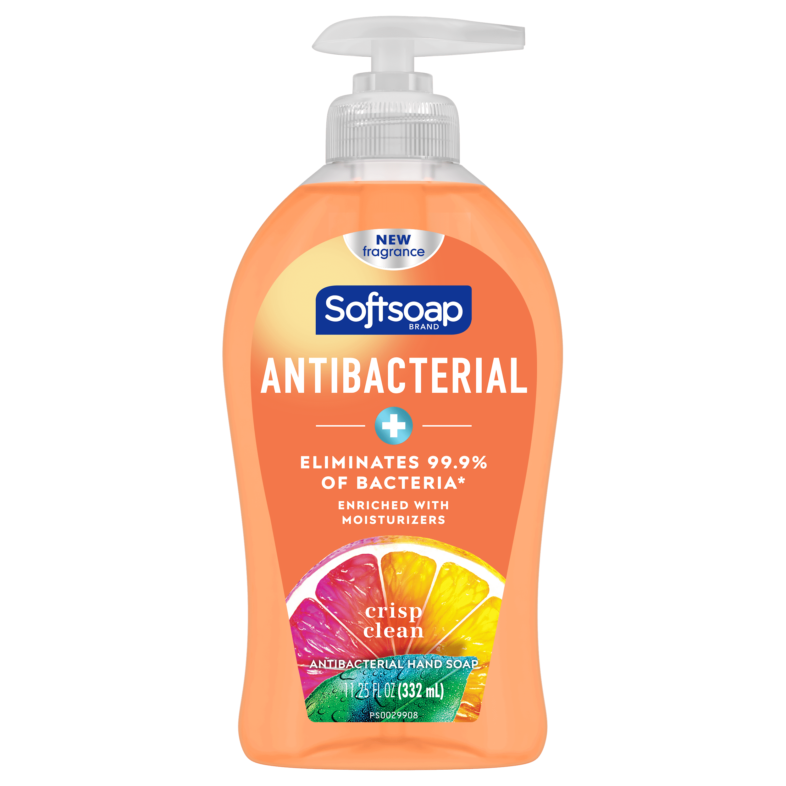 Softsoap Antibacterial Liquid Hand Soap, Crisp Clean, 11.25 fl oz