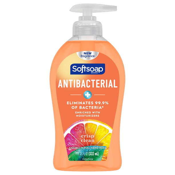 Softsoap Antibacterial Liquid Hand Soap, Crisp Clean, 11.25 fl oz