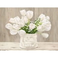 thumbnail image 2 of Remy Dellal 32x25 White Modern Wood Framed Museum Art Print Titled - Country Bouquet - neutral, 2 of 4