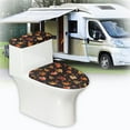 thumbnail image 6 of ZIATUBLE Autumn Thanksgiving Toilet Lid Cover Elongated Maple Leaves Toilet Seat and Tank Lid Covers Soft for Bathroom Set of 2 Toilet Tank Lid Covers Autumn Fall Decor, 6 of 7