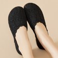 thumbnail image 6 of Womens Shoes,Comfort Cloth Shoes Easy-On Slip On Design Breathable Soft Sole Non Slip for Spring Walking and Leisure,Shoes for Women,Black,5.5, 6 of 7