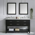thumbnail image 2 of Caroline Estate 60" Double Bath Vanity in White with White Marble Top and Round Sinks with Matching Mirrors, 2 of 5