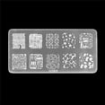 thumbnail image 2 of Nail Art Stamp Stencil Stamping Template Plate Set Tool Stamper Design Kit I4WA, 2 of 10