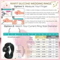 thumbnail image 2 of Silicone Wedding Rings for Women by Rinfit - Round Diamond - Rubber Band Replacement, 2 of 2