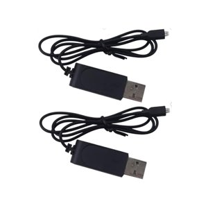 KLKCMS 2Pcs 3.7V USB Câble de charge de données pour HS190 901S 901HS Avion quadricoptère
