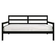 thumbnail image 3 of Home Design Towson Twin Daybed with Solid Wood Frame, Slatted Sides and Back, Stylish Seating and Sleeping Solution, Durable, Black, 3 of 6
