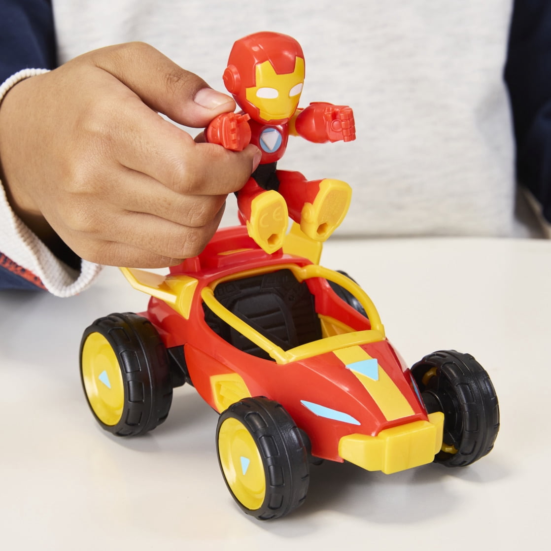 Marvel Iron Man and his Awesome Friends Iron Racer Action Figure & Toy Vehicle for Kids Ages 3 and up