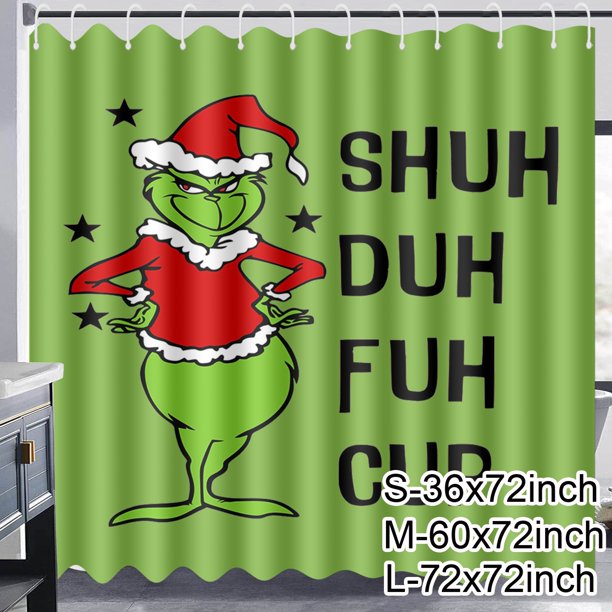 The Christmas Shower Curtains for Bathroom Holiday Decorations