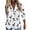 White, variant on IROINNID Womens Long Sleeve V-Neck Shirts Home Spring Summer Home Lapel Printed Single Breasted Shirt Top,White