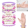 thumbnail image 3 of 11 Pulseras Amistad Con Cuentas Letras Coloridas para Fanáticos JShteea Estilo B, 3 of 9