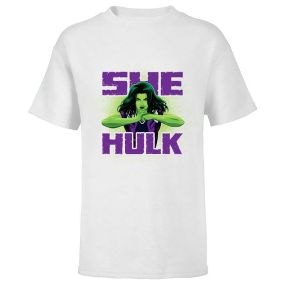 Marvel Studios She-Hulk is Ready for Anything Disney  - Short Sleeve T-Shirt for Kids - Customized-White