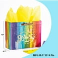 thumbnail image 2 of MIXMECY 13" 16.5" Large and Extra Large Gift bags for Birthday Party with Tissue Paper, Card，Surprise envelope, 2 of 5