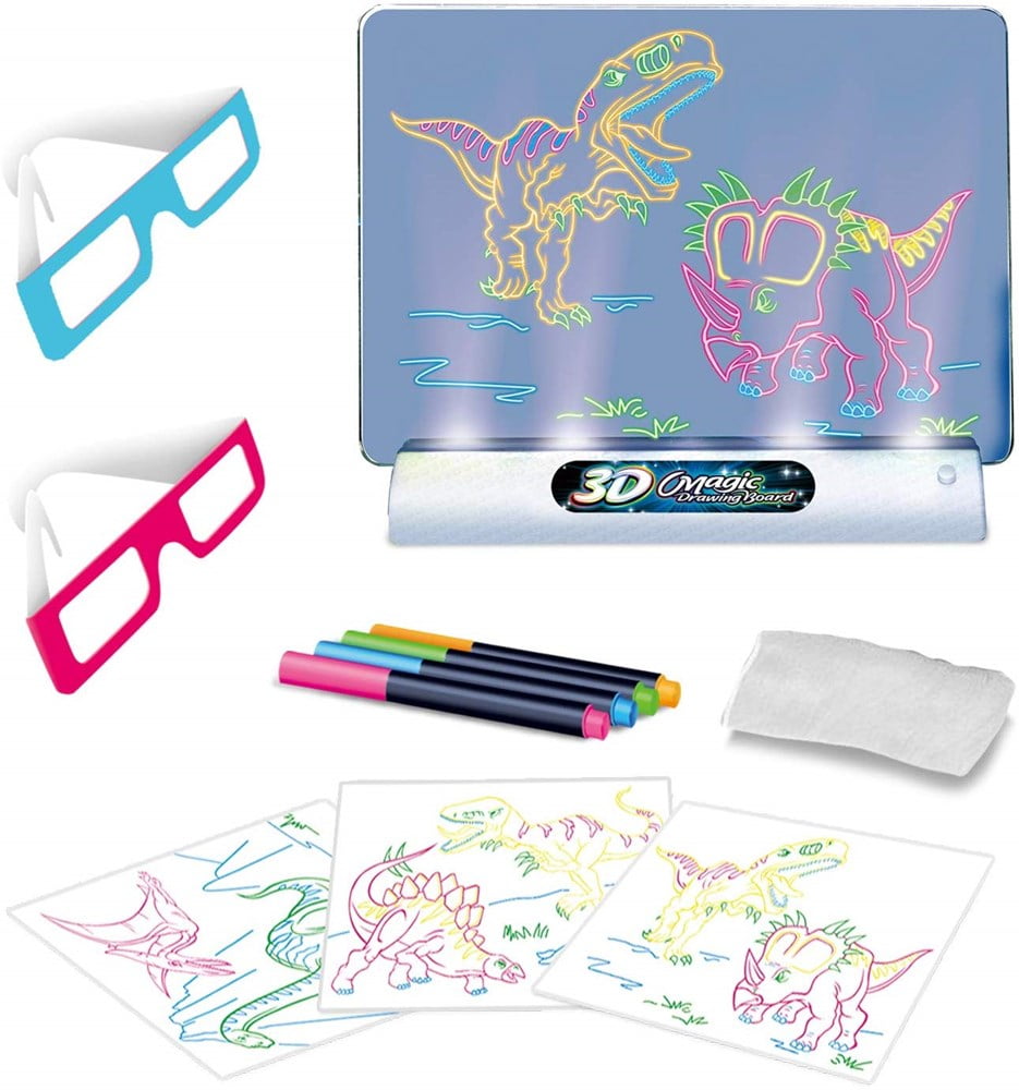NINOSTAR-K11 Light Up Glow Tracing Pad Doodle Board Art Toy for Ages 5 10 Girls and Boys Christmas 8 Birthday Gifts 9 6 7 