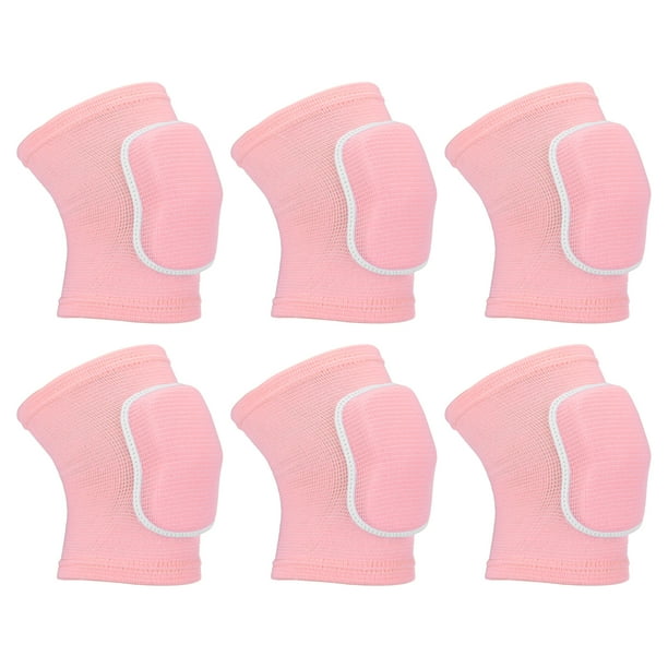 Uxcell L Protectores de Rodilla para Volleyball, Rodilleras de Espuma, Faja, Rosa 3 Pares