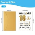 thumbnail image 2 of Uxcell 16th Birthday Card, Happy Birthdays Card Time Greeting Card with Envelope for Girl Boy Women Gift Friend Birthday Decorations, Gold Tone, 2 of 4