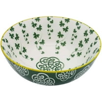 Royal Tara Irish Celtic Bowl With Trellis Shamrock & Celtic Cross Design 14cm Trellis Shamrock Design