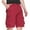 Dark Red, variant on Npasoilc Cargo Shorts For Men Men's Workwear Shorts Slim Multi Pocket Zipper Straight Leg Five Piece Pants Shorts