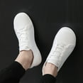 thumbnail image 7 of Women's Walking Shoes Barefoot Wide Toe Box Minimalist Tennis Sneakers | Zero Drop 8.5 Wide,White, 7 of 7