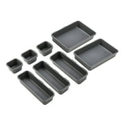 Modular Drawer Organizer Dividers - Plastic Storage 8 Pieces for Cutlery And More