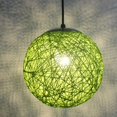 thumbnail image 1 of Lámpara de araña de bolas de cáñamo, creativa y personalizada, con forma de nido de pájaro, para guardería, con bolas de ratán tejidas, 1 of 5