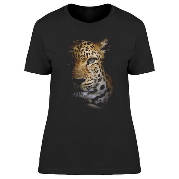 Angry Leopard In The Dark T-Shirt Women -Image by Shutterstock, Female Medium