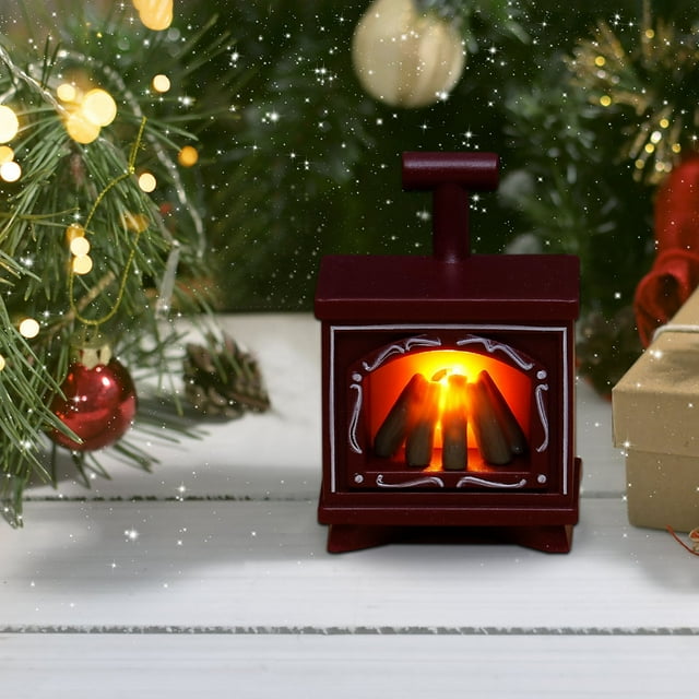 Xihbxyly Lámpara Led de Llama Navideña, Efecto de Fuego Artificial Realista, Acogedora Luz Nocturna para Chimenea, Decoración Navideña Versátil, Ambiente Cálido para Dormitorio y Sala de Estar, Segur